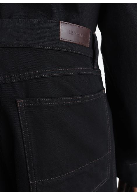 pantaloni wide uomo neri LEMAIRE | PA1306 LD1071BK999